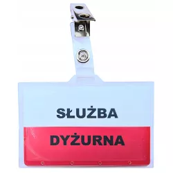 Identyfikator SŁUŻBA DYŻURNA plakietka Wojskowa trwała ORYGINAŁ MON klips