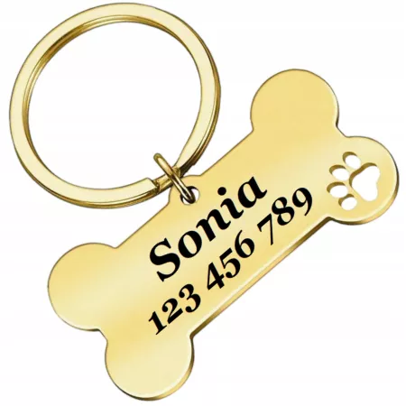 ADRESÓWKA ZAWIESZKA DLA PSA IDENTYFIKATOR Z GRAWER BLASZKA Z IMIENIEM NAPIS