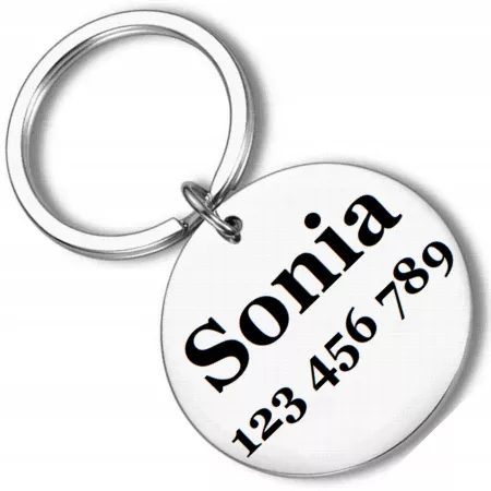 ADRESÓWKA ZAWIESZKA DLA PSA IDENTYFIKATOR Z GRAWER BLASZKA Z IMIENIEM NAPIS