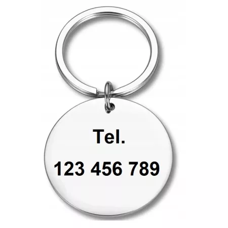 ADRESÓWKA ZAWIESZKA DLA PSA IDENTYFIKATOR Z GRAWER BLASZKA Z IMIENIEM NAPIS