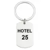 HOTEL SZATNIA ZAWIESZKA IDENTYFIKATOR BRELOK NA KLUCZ GRAWER NAPIS METAL