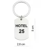 HOTEL SZATNIA ZAWIESZKA IDENTYFIKATOR BRELOK NA KLUCZ GRAWER NAPIS METAL