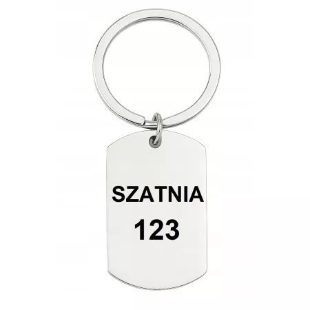 HOTEL SZATNIA ZAWIESZKA IDENTYFIKATOR BRELOK NA KLUCZ GRAWER NAPIS METAL