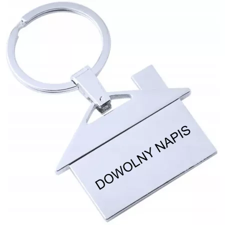 BRELOK ZAWIESZKA BRELOCZEK NA KLUCZE Z GRAWEREM NAPIS LOGO