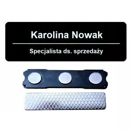 IDENTYFIKATOR IMIENNY PERSONALNY - Zapinka Magnetyczna - Grawer laserowy