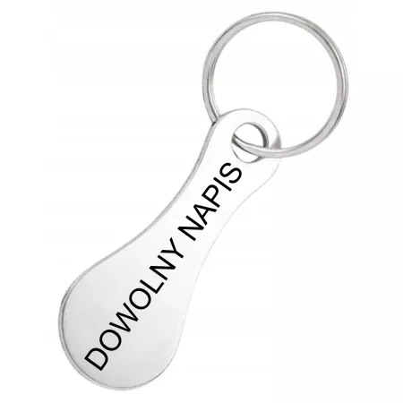 BRELOK DO WÓZKA ZAWIESZKA IDENTYFIKATOR NA KLUCZE Z GRAWEREM NAPIS LOGO