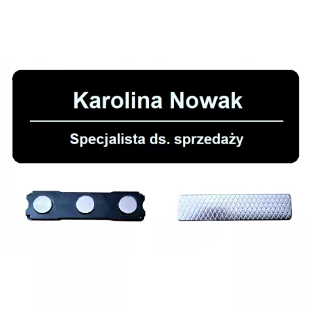 IDENTYFIKATOR IMIENNY PERSONALNY - Zapinka Magnetyczna - Grawer laserowy