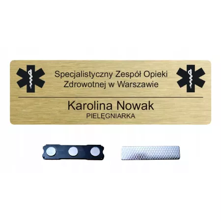 IDENTYFIKATOR IMIENNY PERSONALNY - Zapinka Magnetyczna - Grawer laserowy