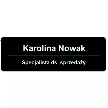 IDENTYFIKATOR IMIENNY PERSONALNY - Zapinka Magnetyczna - Grawer laserowy