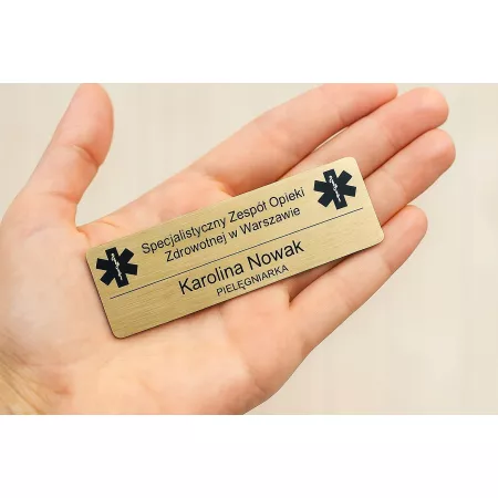 IDENTYFIKATOR IMIENNY PERSONALNY - Zapinka Magnetyczna - Grawer laserowy