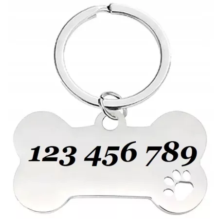 IDENTYFIKATOR ADRESÓWKA ZAWIESZKA DLA PSA KOŚĆ GRAWER WŁASNY NAPIS