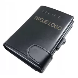 POKROWIEC ETUI OCHRONA KARTY STOP RFID SKÓRA - GRAWER LOGO