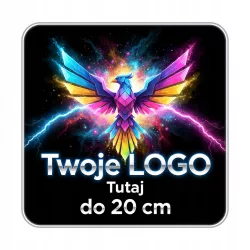 Naprasowanka Grafika Logo Termo Aplikacja Naklejka Własny Nadruk DTF 20cm