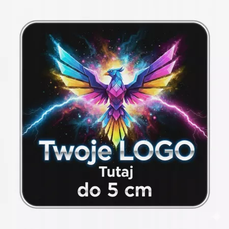 Naprasowanka Grafika Naklejka Logo Termo Aplikacja Własny Nadruk DTF 5cm