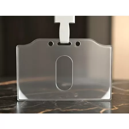 HOLDER z taśmą niebieską identyfikator kartę targi osobowy emedio premium