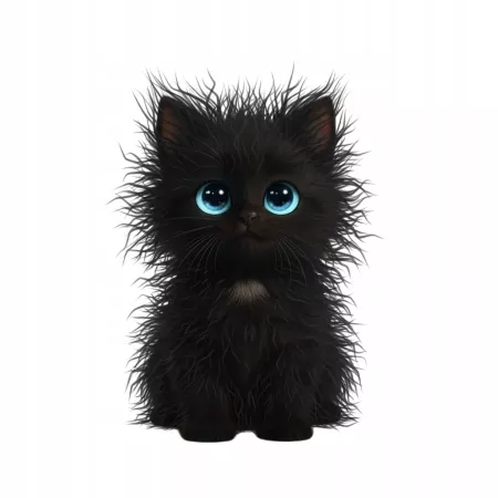 Naprasowanka Kotek Kot 2 Grafika Termo Aplikacja Naklejka Nadruk 20 cm