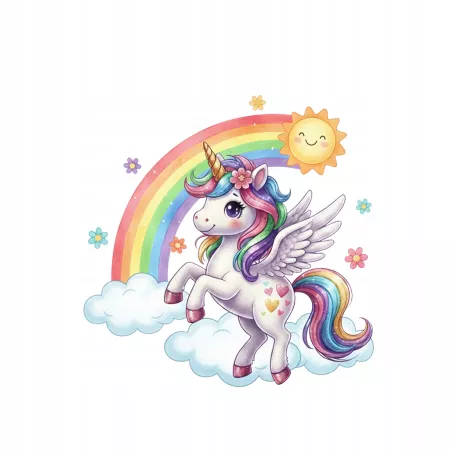 Naprasowanka Jednorożec Unicorn Termo Aplikacja Naklejka Nadruk ok. 20 cm