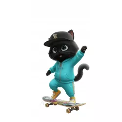 Naprasowanka Grafika Kotek Kot 4 Termo Aplikacja Naklejka Nadruk ok. 20 cm