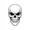 Naprasowanka Czaszka Grafika Termo Aplikacja Naklejka Nadruk 25 cm