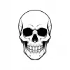 Naprasowanka Czaszka Grafika Termo Aplikacja Naklejka Nadruk 25 cm