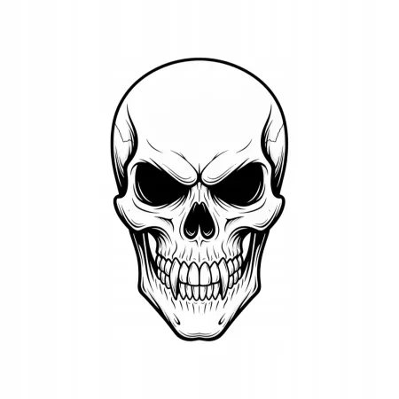 Naprasowanka Czaszka Grafika Termo Aplikacja Naklejka Nadruk 25 cm