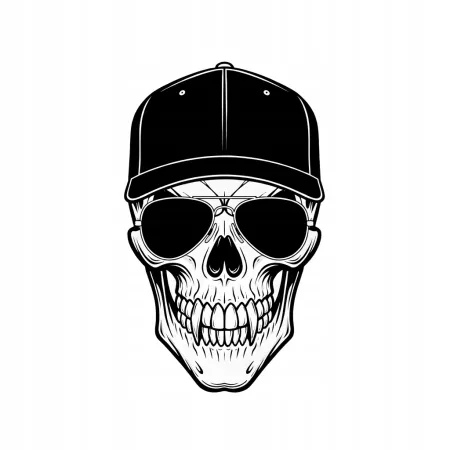 Naprasowanka Czaszka Grafika Termo Aplikacja Naklejka Nadruk 25 cm