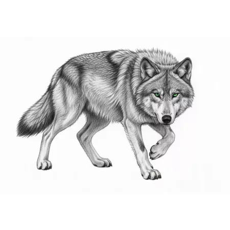 Naprasowanka Wilk Grafika Termo Aplikacja Naklejka Nadruk 25 cm