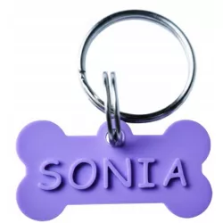 IDENTYFIKATOR 3D ADRESÓWKA ZAWIESZKA DLA PSA KOŚĆ GRAWER IMIĘ TELEFON KOLOR