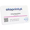 Wizytówka NFC kod QR jedna plastikowa karta trwała nowoczesna nadruk kolor