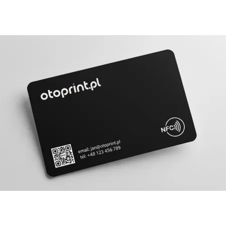 Wizytówka NFC kod QR plastikowa karta trwała nowoczesna nadruk