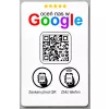 Karta wizytówka zbliżeniowa kod QR chip NFC do wystawiania opinii Google
