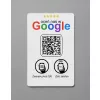 Karta wizytówka zbliżeniowa kod QR chip NFC do wystawiania opinii Google