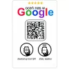 Karta wizytówka zbliżeniowa kod QR chip NFC do wystawiania opinii Google