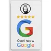 Karta wizytówka zbliżeniowa chip NFC do wystawiania opinii opinie Google