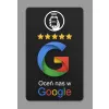 Karta wizytówka zbliżeniowa chip NFC do wystawiania opinii opinie Google